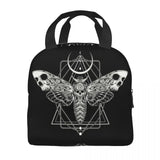 Surreal Death Moth Insulated Lunch Bag Gothic Goth Anti Waterproof Cooler