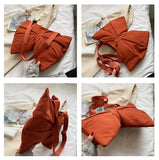 Sweet Bow Women's Bowknot Messenger Bag Teenager Girls Class Book Shoulder Bag