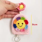 Chrysanthemum Women's Key Bag Knit Key Wallet Car Key Holder