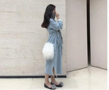Winter Plush Round Bag Soft Shoulder Messenger Handbag