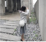 Winter Plush Round Bag Soft Shoulder Messenger Handbag