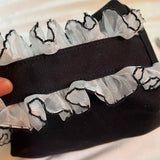 Sweet Lace Clutch Purse Canvas Handbags Cosmetic Bag