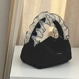 Sweet Lace Clutch Purse Canvas Handbags Cosmetic Bag