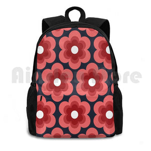 Sweet Pea Outdoor Hiking Backpack Climbing Sports Bag Vintage Retro Bright