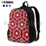Sweet Pea Outdoor Hiking Backpack Climbing Sports Bag Vintage Retro Bright