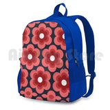 Sweet Pea Outdoor Hiking Backpack Climbing Sports Bag Vintage Retro Bright