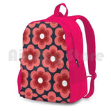 Sweet Pea Outdoor Hiking Backpack Climbing Sports Bag Vintage Retro Bright