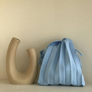 Sweet Style Knitting Tote Shoulder Bag Crochet Casual Shopper Top-hand