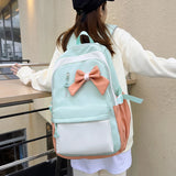 Cute Waterproof School Backpack for Teen Girls Large Capacity Macaron Travel Bag