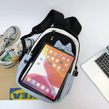 Cute Waterproof School Backpack for Teen Girls Large Capacity Macaron Travel Bag
