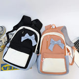 Cute Waterproof School Backpack for Teen Girls Large Capacity Macaron Travel Bag