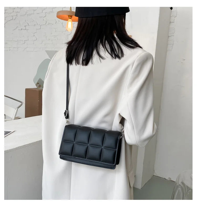 Women Diamond Quilted Bag Candy Colors Small Travel Clutch