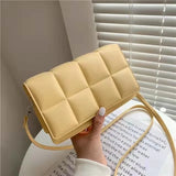 Women Diamond Quilted Bag Candy Colors Small Travel Clutch