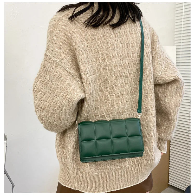 Women Diamond Quilted Bag Candy Colors Small Travel Clutch