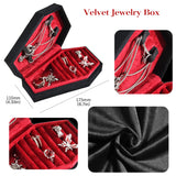 Velvet Coffin Ring Jewelry Box Jesus Cross Halloween Gift