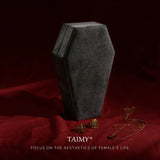 Gothic Coffin Velvet Jewelry Box Halloween