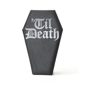 Velvet Coffin Jewelry Box Til Death Skull Gothic Ring Necklace Storage Case