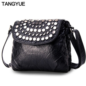 Leather Messenger Bag Women's Shoulder Bag Female Small Crossbody Bags