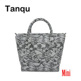 Mini Waterproof Faux Leather Floral Insert Inner Pocket for O Bag Women Handbag