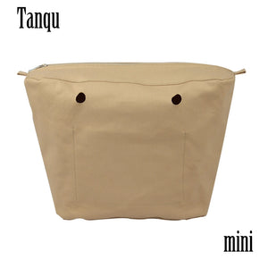 Mini Obag Canvas Insert with Inner Lining Zipper Pocket