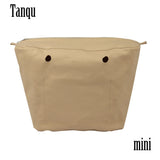 Mini Obag Canvas Insert with Inner Lining Zipper Pocket