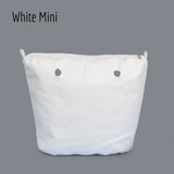 Mini Obag Canvas Insert with Inner Lining Zipper Pocket