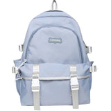 TARVEASY Backpack Women Solid Ulzzang Laptop Bags Ladies Pink Middle School Stud