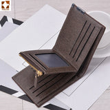 Man Wallet Short Purse Billetera Hombre Porte Feuille PU