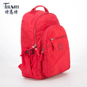 Feminine Nylon Backpack for Teen Girls