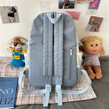 Classic Nylon Women Backpack Schoolbag Teenage Girls Preppy Style