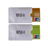 10pcs Aluminum Foil Anti Degaussing Card Cover RFID Shielding Bag