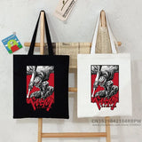 Berserker Armor Anime Canvas Shopper Bag Large Capacity Tote