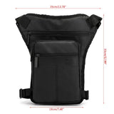 THINKTHENDO Men Nylon Motorcycle Hip Belt Waist Fanny Pack