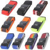 Adjustable Password Lock Luggage Strap Multicolor