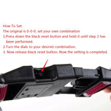 Adjustable Password Lock Luggage Strap Multicolor