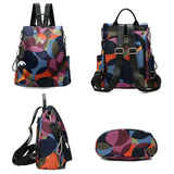 Women's Anti-Theft Backpack Nylon Shoulder Bags Large Bagpack