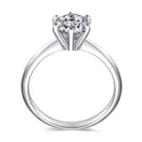 925 Silver Wedding Ring Hearts Arrows Bague Femme Argent 925
