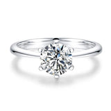925 Silver Wedding Ring Hearts Arrows Bague Femme Argent 925