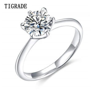 925 Silver Wedding Ring Hearts Arrows Bague Femme Argent 925