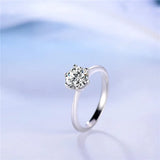 925 Silver Wedding Ring Hearts Arrows Bague Femme Argent 925