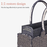 Felt Tote Bag Organizer Insert Zipper Handbag Shaper