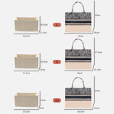 Felt Tote Bag Organizer Insert Zipper Handbag Shaper
