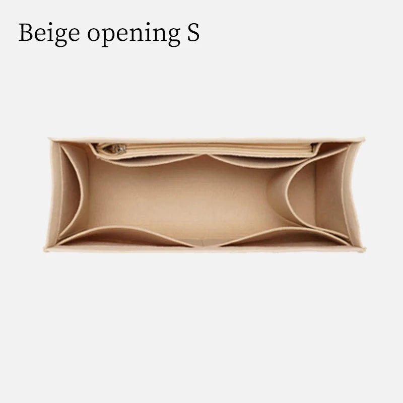 Felt Tote Bag Organizer Insert Zipper Handbag Shaper