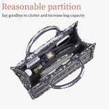 Felt Tote Bag Organizer Insert Zipper Handbag Shaper