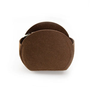 Round Felt Cosmetic Bag Purse Organizer Makeup Storage Insert