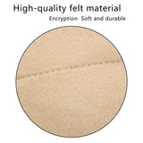 Round Felt Cosmetic Bag Purse Organizer Makeup Storage Insert