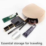 Round Felt Cosmetic Bag Purse Organizer Makeup Storage Insert