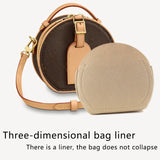 Round Felt Cosmetic Bag Purse Organizer Makeup Storage Insert