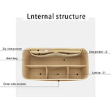 Felt Tote Handbag Organizer Makeup Storage Base Shaper