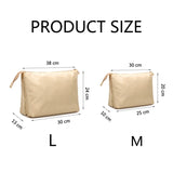 Double Layer Cosmetic Bags Waterproof Toiletry Storage Organizer